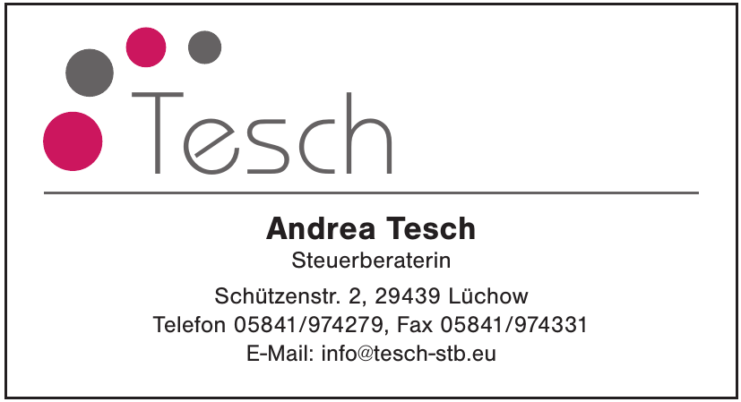 Andrea Tesch Steuerberaterin