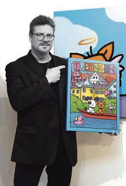 Ed Heck, der zum Opening extra aus New York anreist und unverkennbar auch ein Faible für das schöne Tübingen hat. Ed Heck, der zum Opening extra aus New York anreist und unverkennbar auch ein Faible für das schöne Tübingen hat.