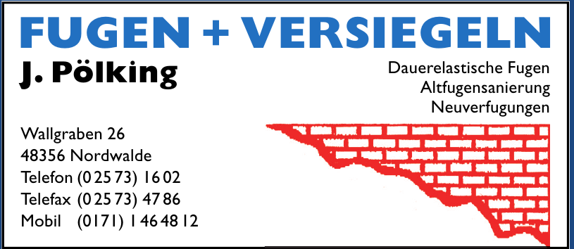 Fugen+Versiegeln J. Pölking Fugen+Versiegeln J. Pölking
