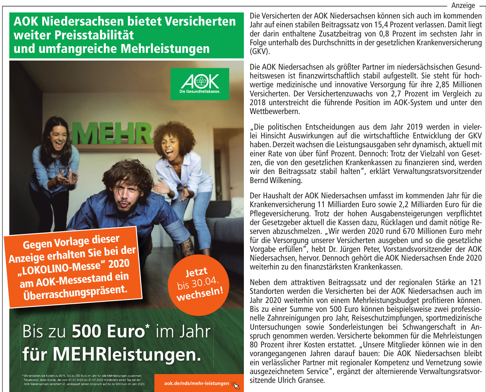 AOK Die Gesundheitskasse AOK Die Gesundheitskasse