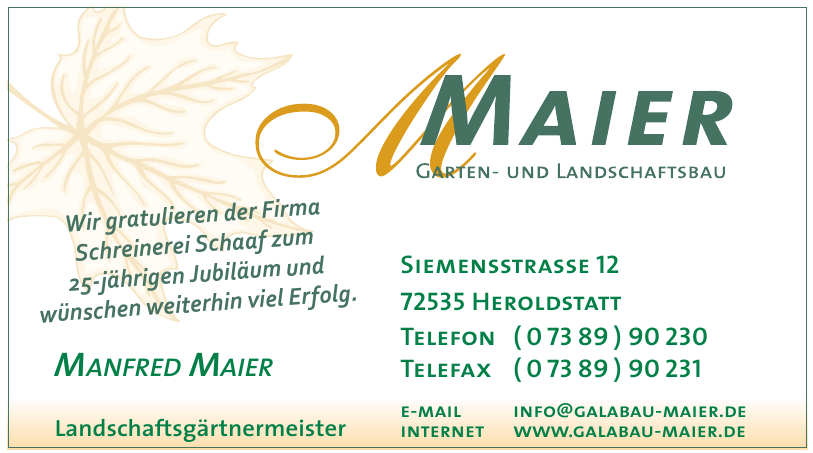 Maier Garten- und Landschaftsbau Maier Garten- und Landschaftsbau