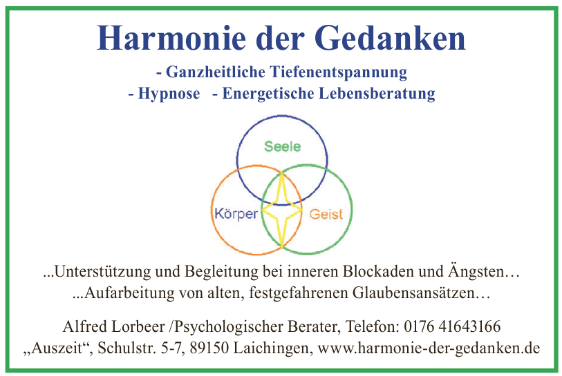 Harmonie der Gedanken Harmonie der Gedanken
