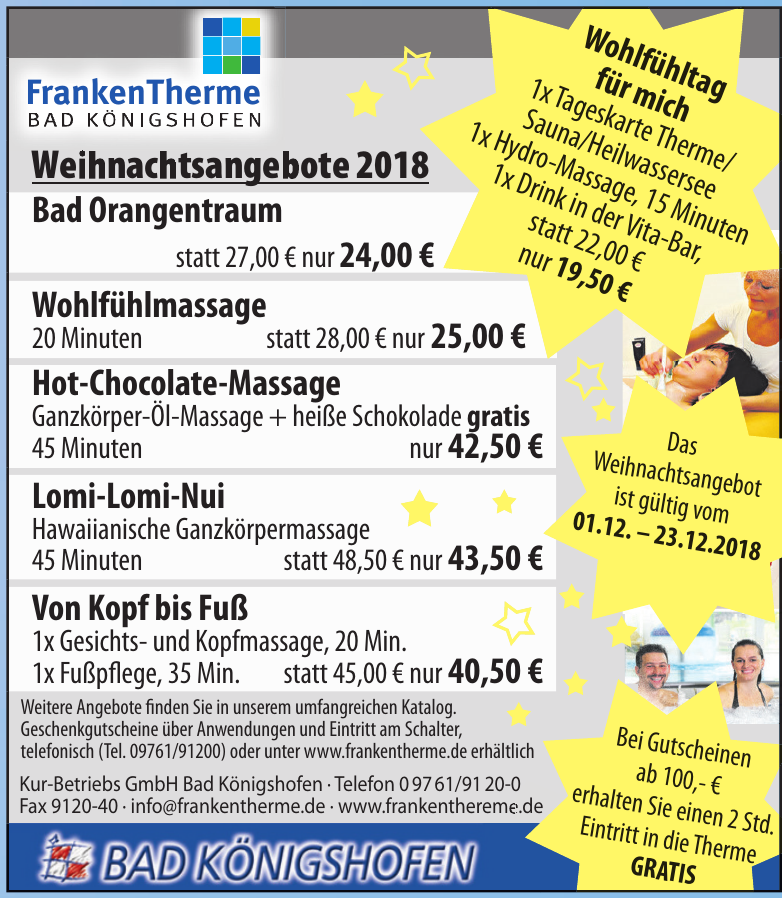 Kur-Betriebs GmbH Bad Königshofen Kur-Betriebs GmbH Bad Königshofen