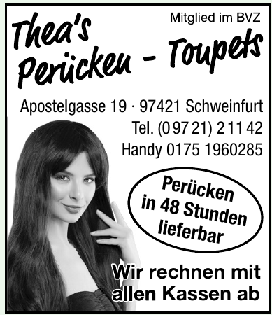 Thea‘s Perücken -Toupets Thea‘s Perücken -Toupets