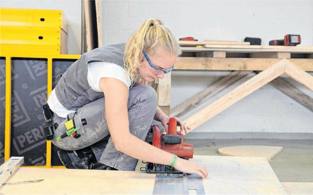 Jule Janson aus Mühlacker wurde 2019 Deutsche Meisterin in der Kategorie Beton- und Stahlbetonbau. Foto: ZDB Jule Janson aus Mühlacker wurde 2019 Deutsche Meisterin in der Kategorie Beton- und Stahlbetonbau. Foto: ZDB