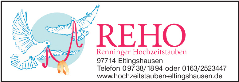 Reho Renninger Hochzeitstauben Reho Renninger Hochzeitstauben