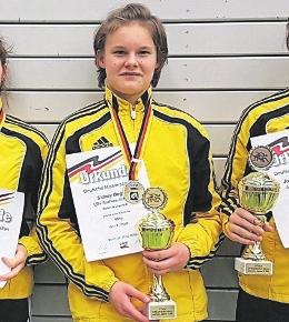 Die Karsdorfer Ringerin Sidney Bogun bescherte dem RKV im Jahr 2019 die erste nationale Meisterschaft. FOTO: VEREIN Die Karsdorfer Ringerin Sidney Bogun bescherte dem RKV im Jahr 2019 die erste nationale Meisterschaft. FOTO: VEREIN