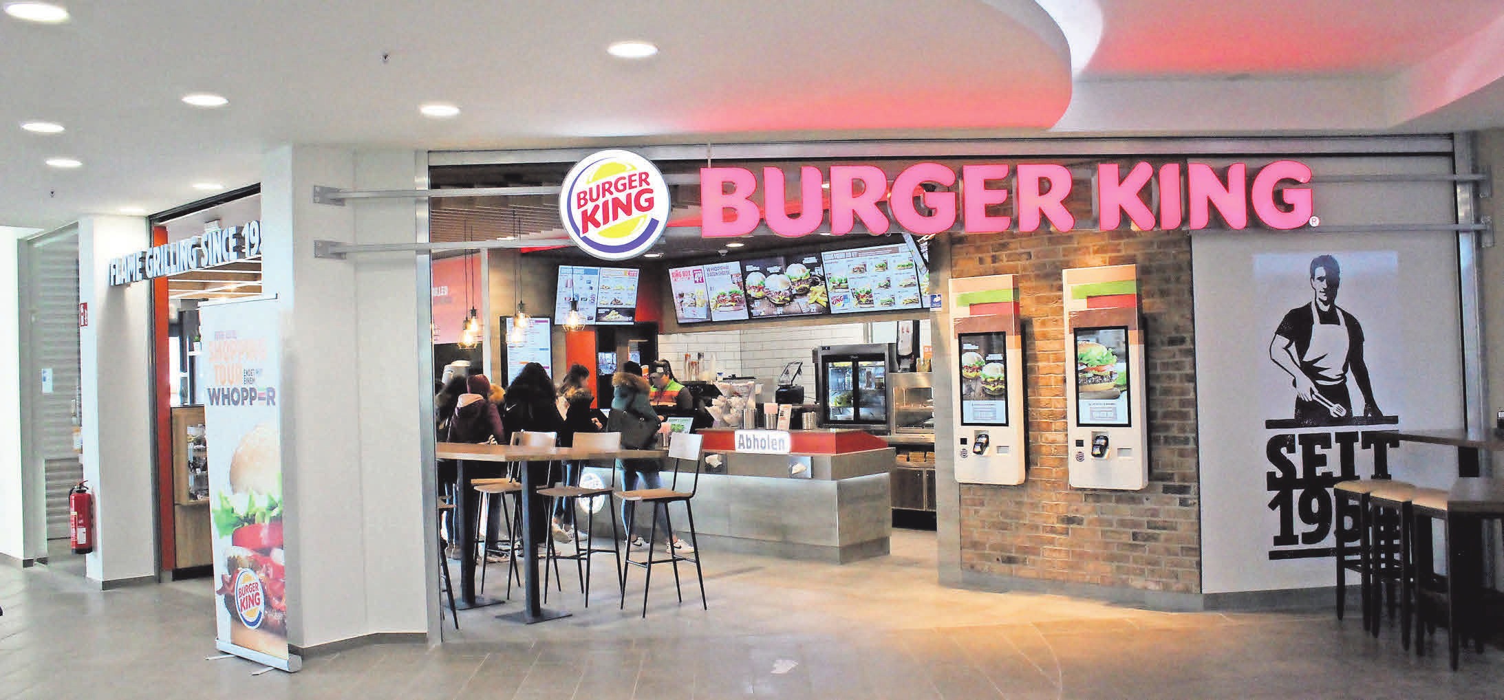 Das neue Burger-King-Restaurant verfügt über 100 Quadratmeter Gastro-Fläche Das neue Burger-King-Restaurant verfügt über 100 Quadratmeter Gastro-Fläche