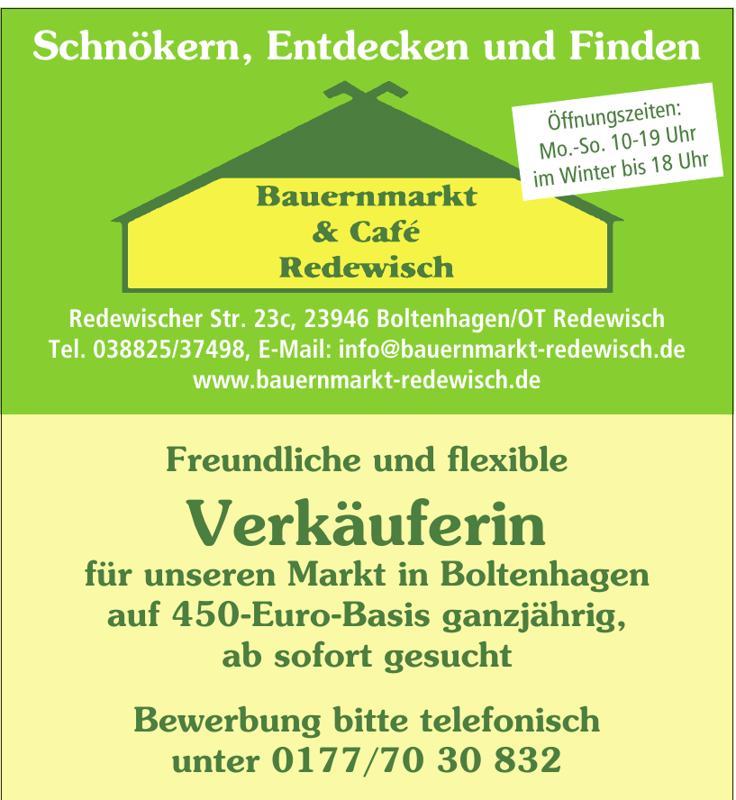 Bauernmarkt & Café Redewisch Bauernmarkt & Café Redewisch