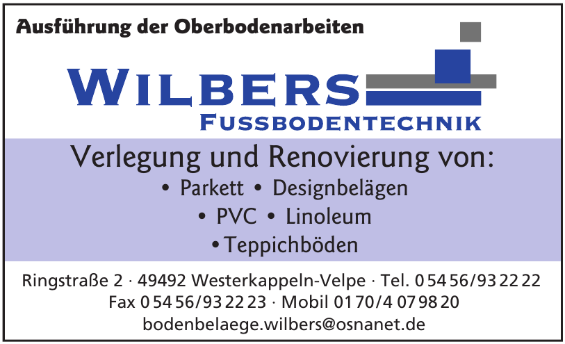 Wilbers Fussbodentechnik Wilbers Fussbodentechnik
