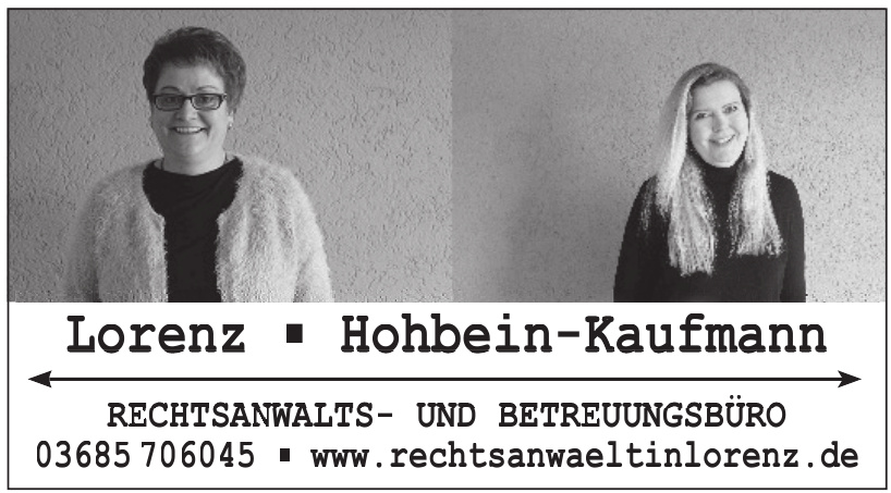 Lorenz + Hohbein-Kaufmann Rechtsanwalt Lorenz + Hohbein-Kaufmann Rechtsanwalt