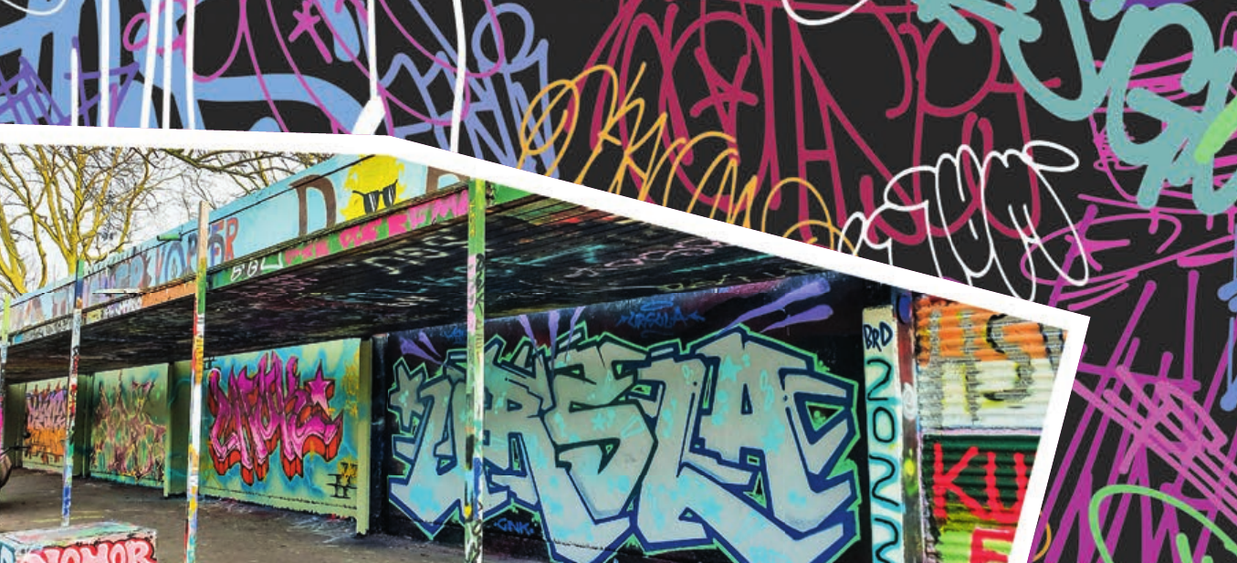 Seit 1995 gibt es in Lokstedt die legale Graffiti-Wand in der Vizelinstraße 10. Wie viele Kunstwerke hier schon gesprayt wurden, ist nicht bekannt Fotos: cc / Grafik: gettyImages