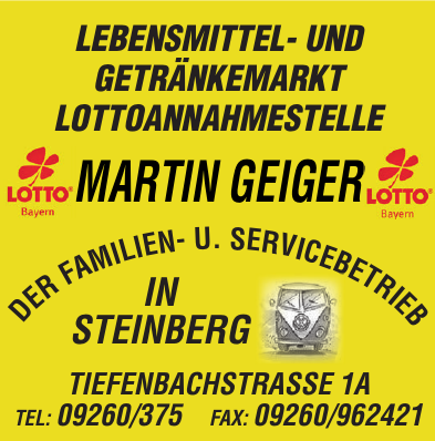 Lottoannahmestelle Martin Geiger Lottoannahmestelle Martin Geiger