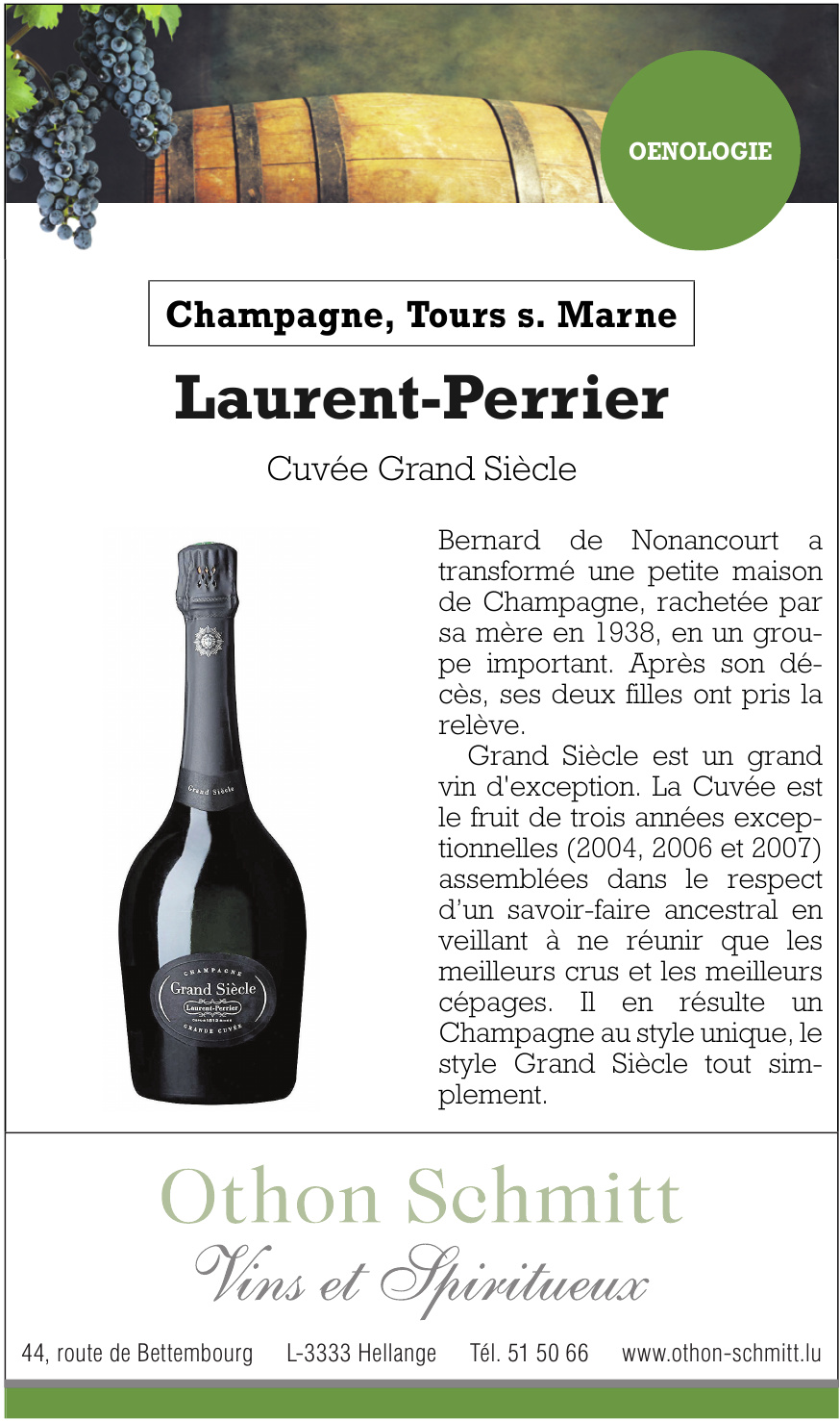 Othon Schmitt - Vins et Spiritueux