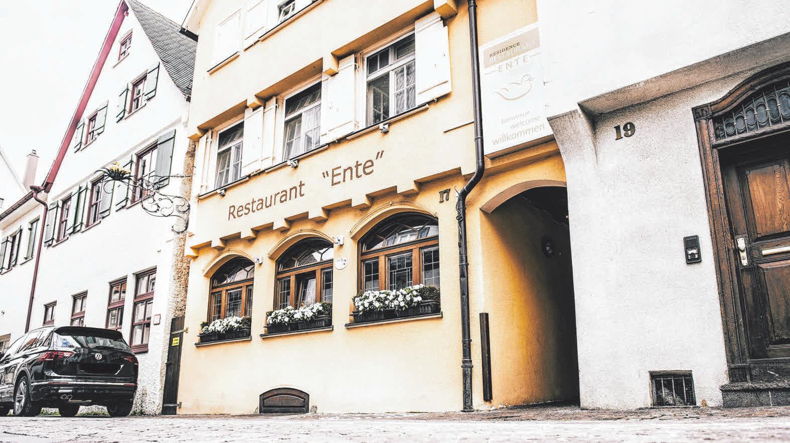 Das Gebäude der Ente in der Biberacher Gymnasiumstraße. Das Gebäude der Ente in der Biberacher Gymnasiumstraße.
