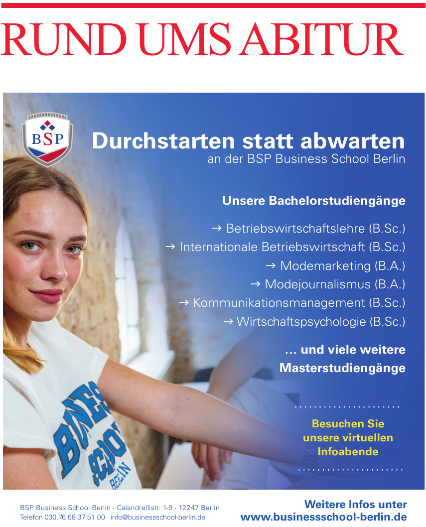 BSP Business School Berlin BSP Business School Berlin