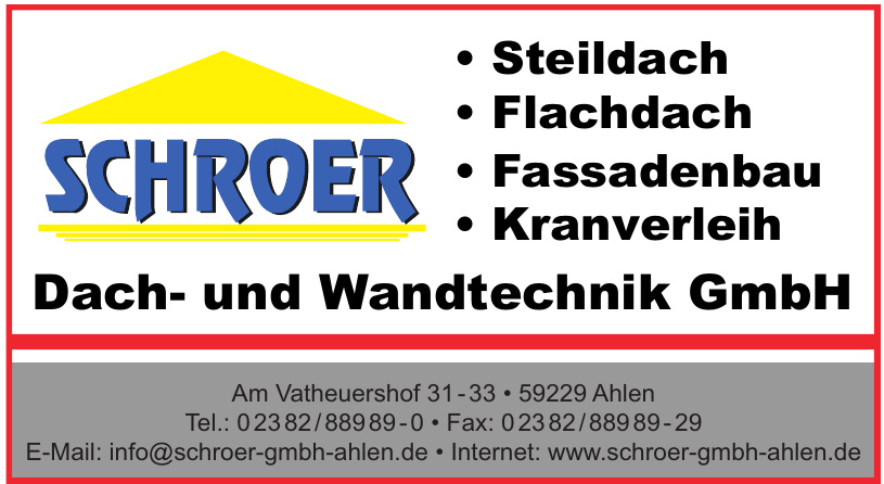 Schroer Dach- und Wandtechnik GmbH Schroer Dach- und Wandtechnik GmbH