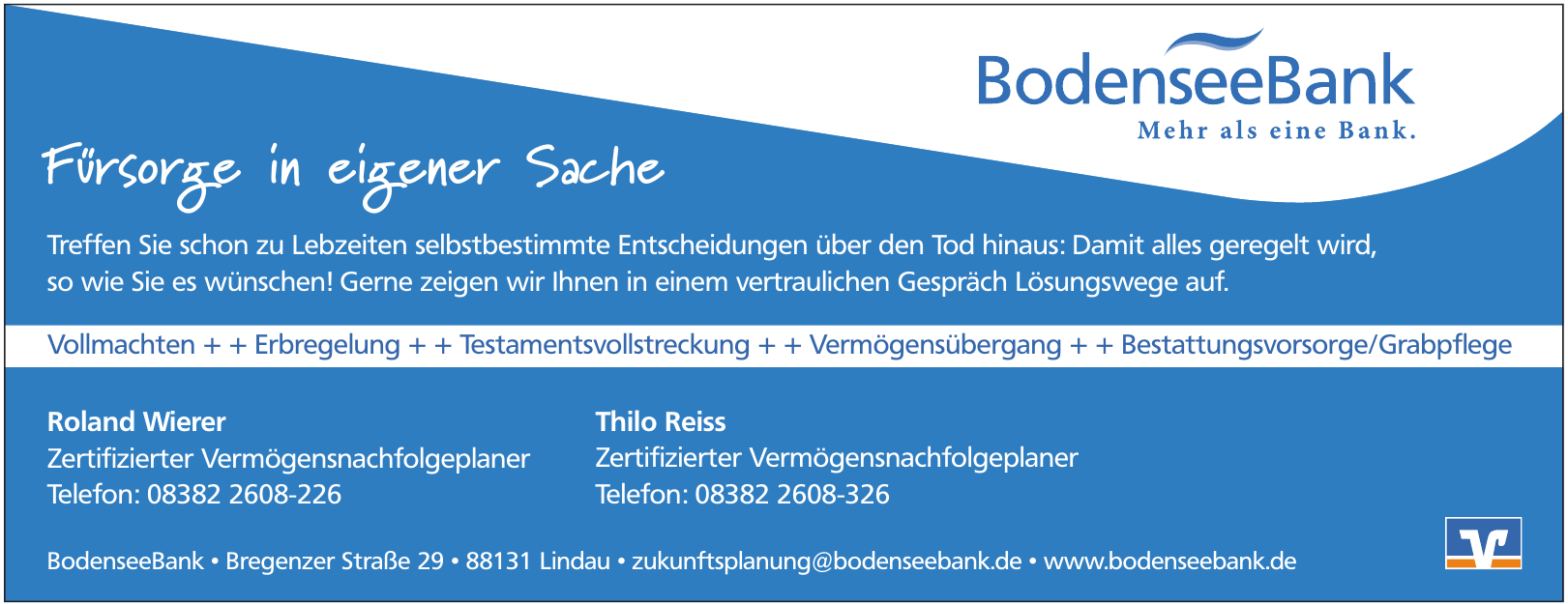 Intensivpflegedienst Lebenswert GmbH Bayerische BodenseeBank - Raiffeisen - eG