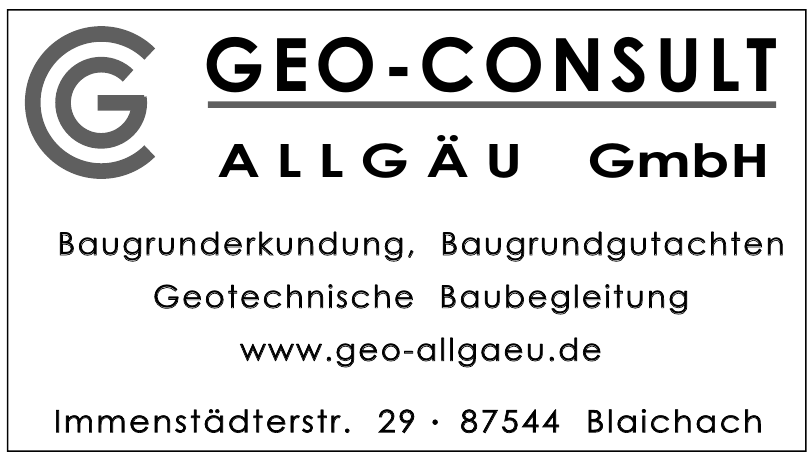 GEO-Consult Allgäu GmbH GEO-Consult Allgäu GmbH