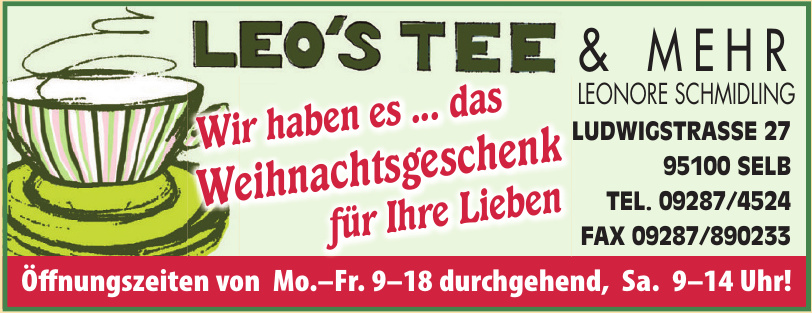 Leo´s Tee & mehr Leonore Schmidling Leo´s Tee & mehr Leonore Schmidling