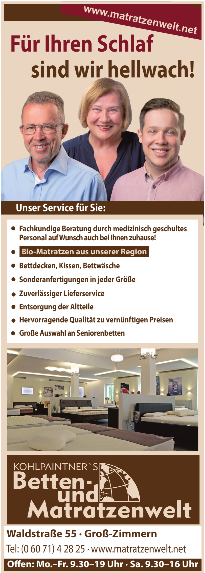 Kohlpaintner´s Betten- und Matratzenwelt Kohlpaintner´s Betten- und Matratzenwelt