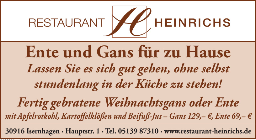 Restaurant Heinrichs Restaurant Heinrichs