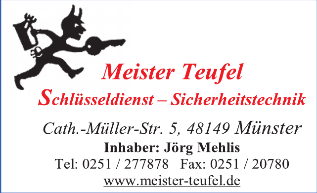 Meister Teufel-Schlüsseldienst / Sicherheitstechnik Meister Teufel-Schlüsseldienst / Sicherheitstechnik
