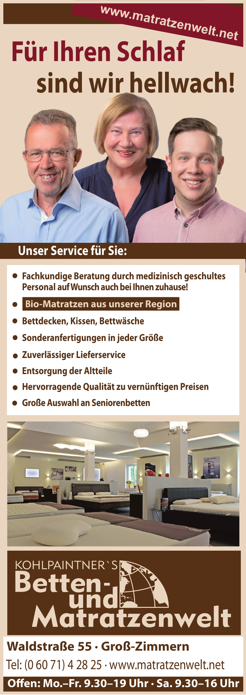 Kohlpaintner´s Betten- und Matratzenwelt Kohlpaintner´s Betten- und Matratzenwelt