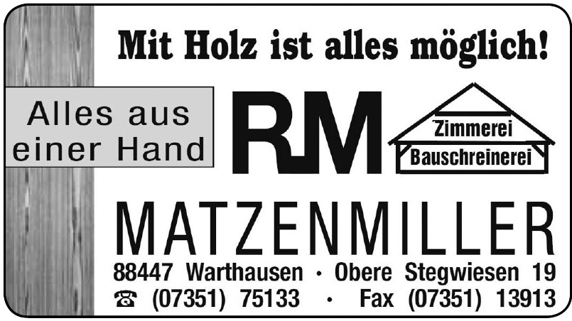 RM Matzenmiller RM Matzenmiller