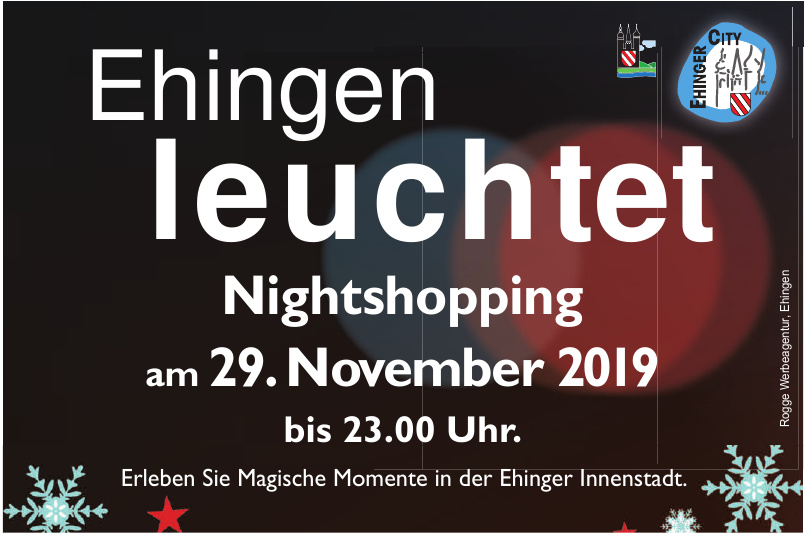 Ehingen leuchtet Nightshopping Ehingen leuchtet Nightshopping