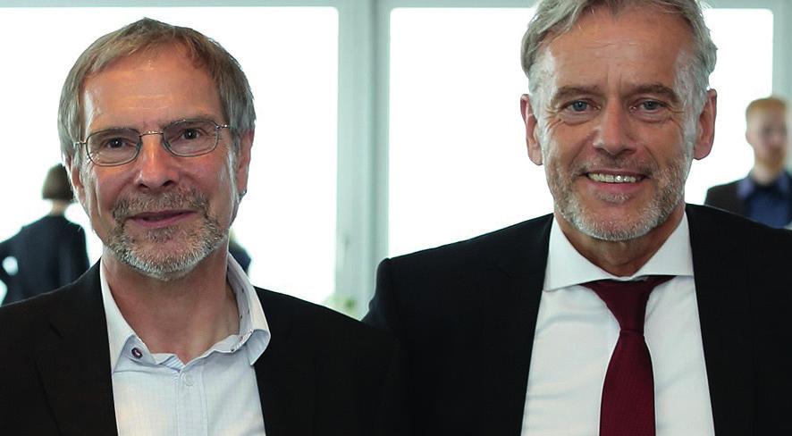 Die Firmengründer Stefan Winter (l.) und Jörg Strömmer lenken die Geschicke der emutec.