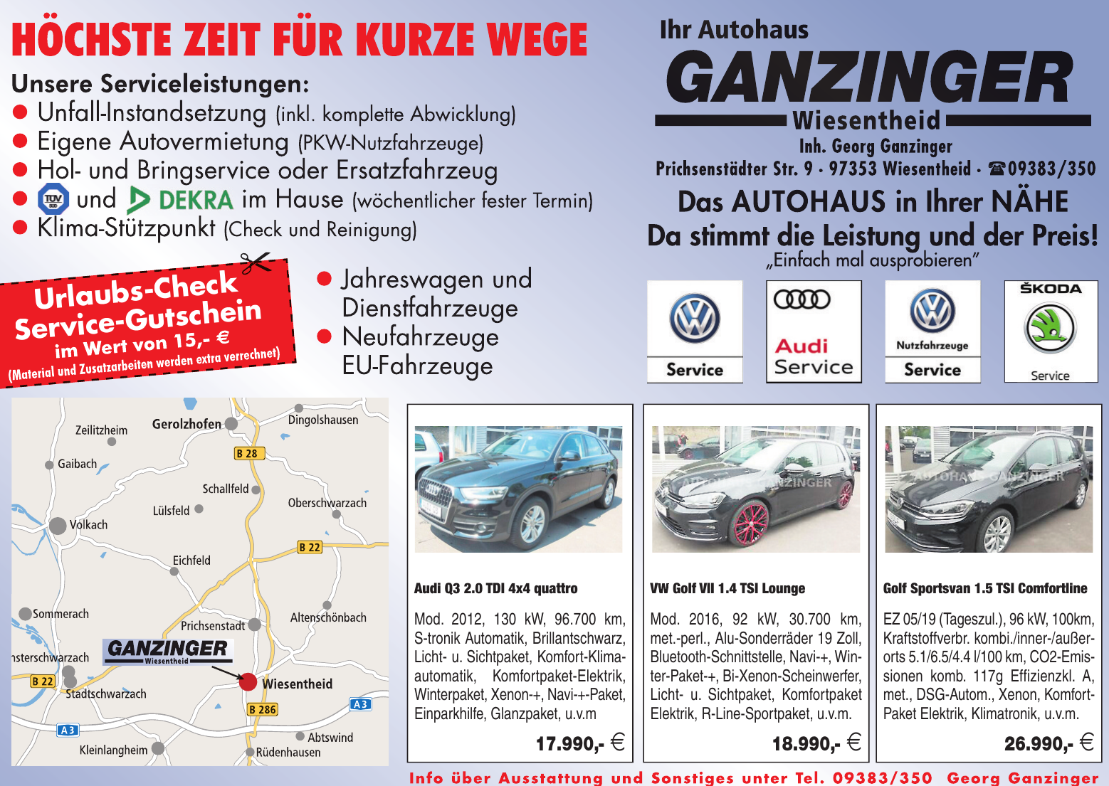 Autohaus Ganzinger Wiesentheid Autohaus Ganzinger Wiesentheid