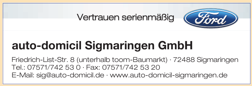 auto-domicil Sigmaringen GmbH auto-domicil Sigmaringen GmbH