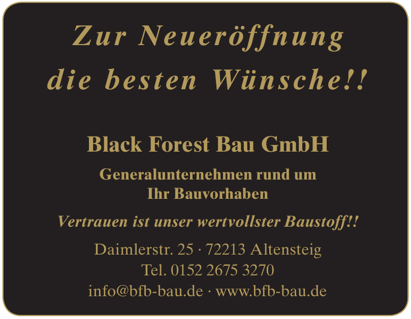 Black Forest bau GmbH Black Forest bau GmbH