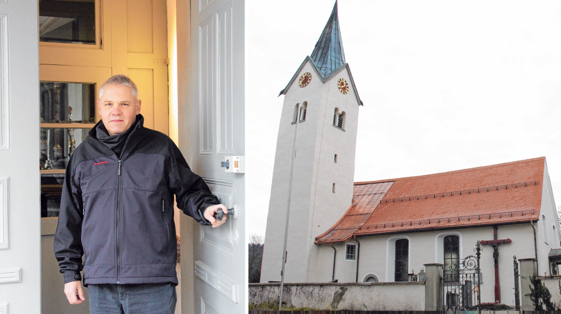 Architekt Andreas Pawle ist zufrieden mit den abgeschlossenen Arbeiten an der St. Gallus Kirche in Sigmarszell, für die er ein Jahr lang verantwortlich war. FOTOS: VIBE Architekt Andreas Pawle ist zufrieden mit den abgeschlossenen Arbeiten an der St. Gallus Kirche in Sigmarszell, für die er ein Jahr lang verantwortlich war. FOTOS: VIBE