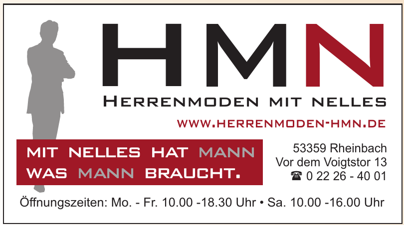 HMN Herrenmoden HMN Herrenmoden