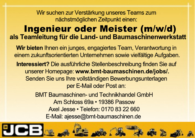BMT Baumaschinen- und Technikhandel GmbH