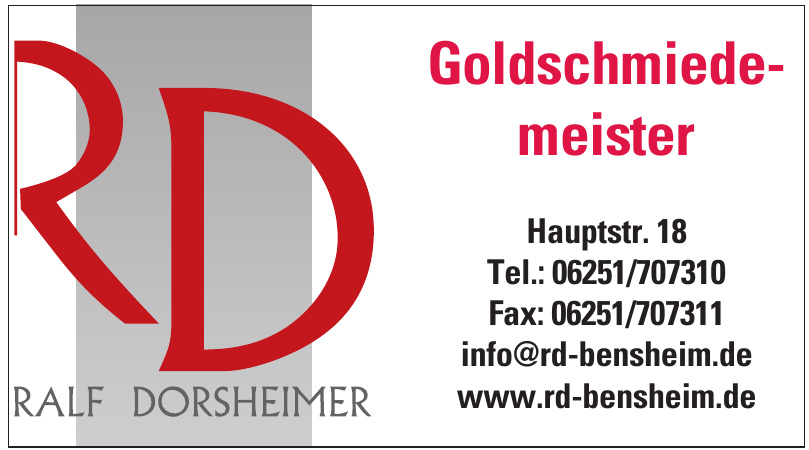 Ralf Dorsheimer, Goldschmiedemeister