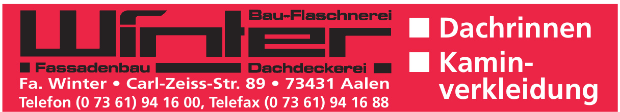 Winter Dachdeckerei & Bau-Flaschnerei Winter Dachdeckerei & Bau-Flaschnerei