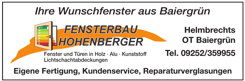 Fensterbau Hohenberger Fensterbau Hohenberger