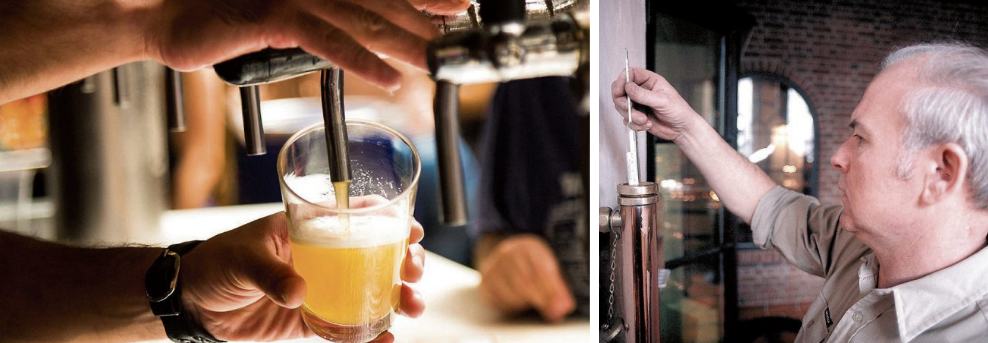 Ob frisch gezapft oder aus der Flasche: In Deutschland werden mehr als 5000 verschiedene Biere gebraut. Bild rechts: Deutscher Brauer-Bund e.V
