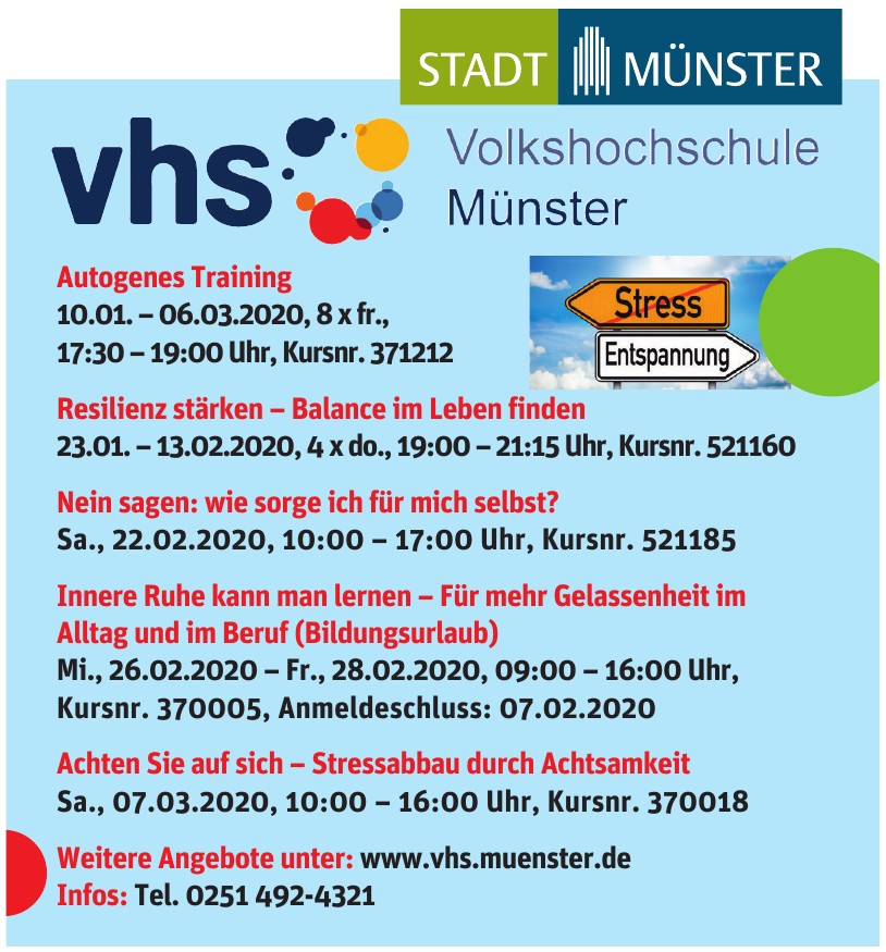 vhs Volkshochschule Müster vhs Volkshochschule Müster