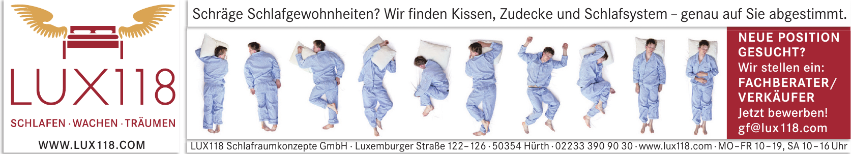 LUX118 Schlafraumkonzepte GmbH LUX118 Schlafraumkonzepte GmbH