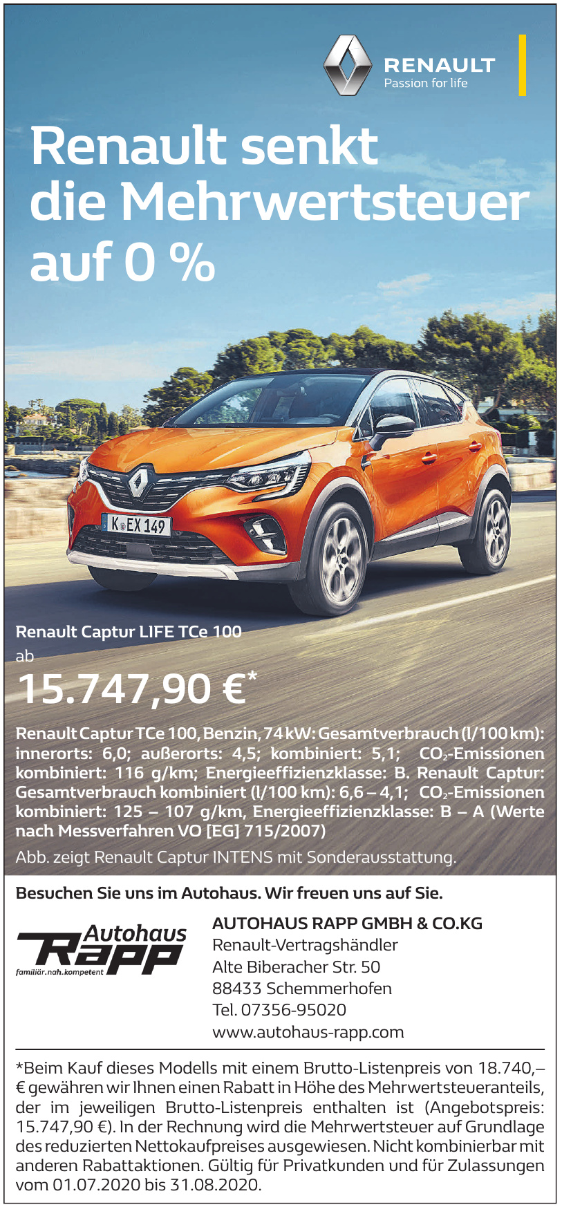 Autohaus Rapp GmbH & Co. KG Autohaus Rapp GmbH & Co. KG