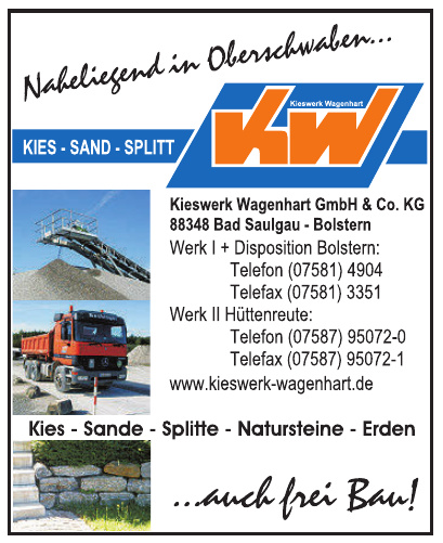Kieswerk Wagenhart GmbH & Co. KG Kieswerk Wagenhart GmbH & Co. KG