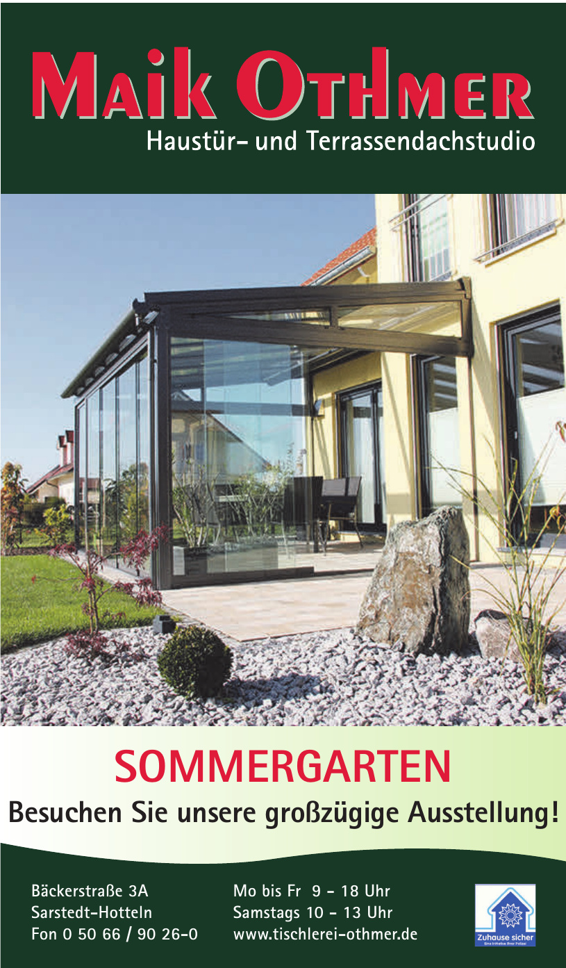 Maik Othmer Haustür- und Terrassendachstudio Maik Othmer Haustür- und Terrassendachstudio