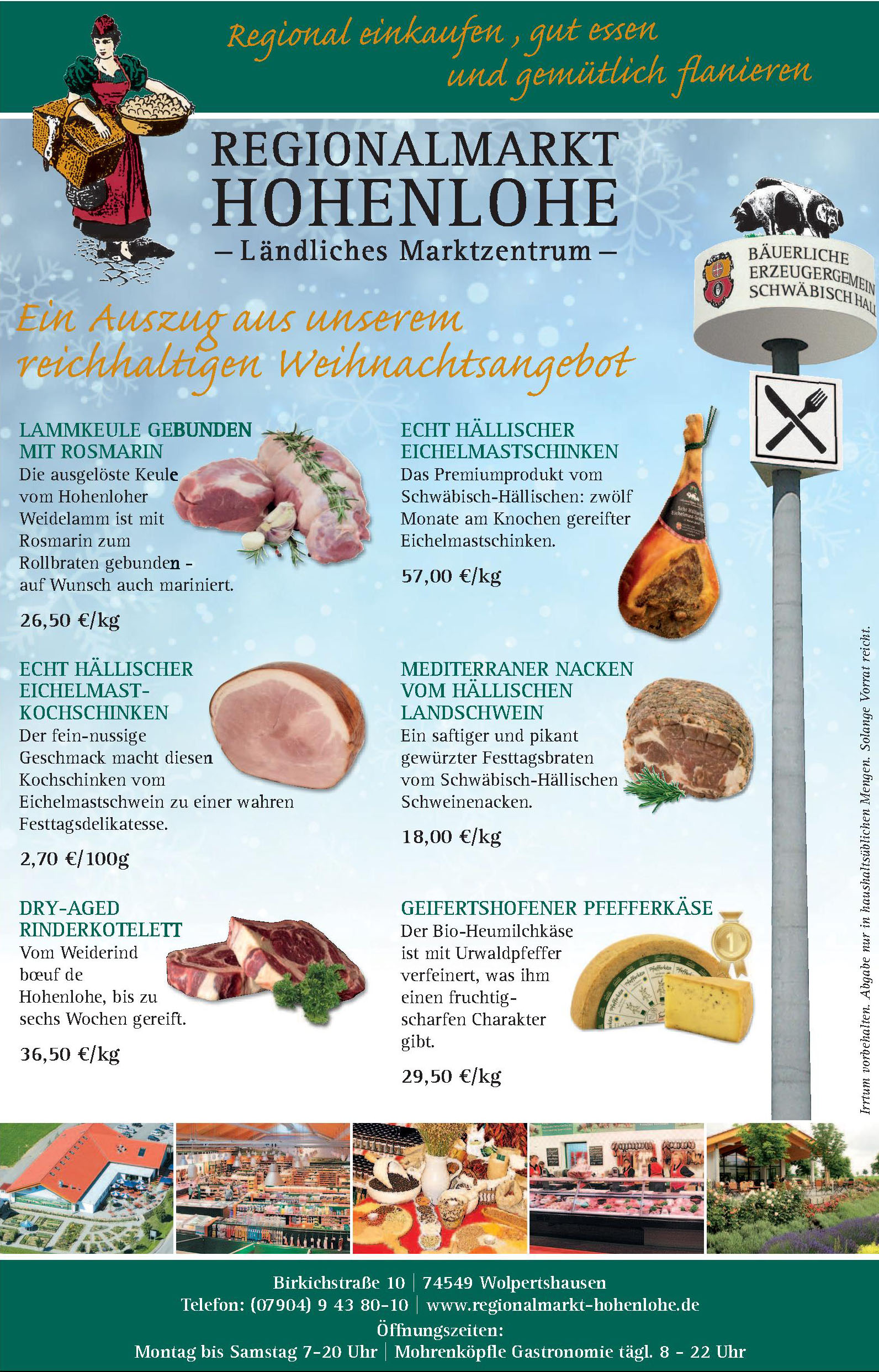 Regionalmarkt Hohenlohe Regionalmarkt Hohenlohe