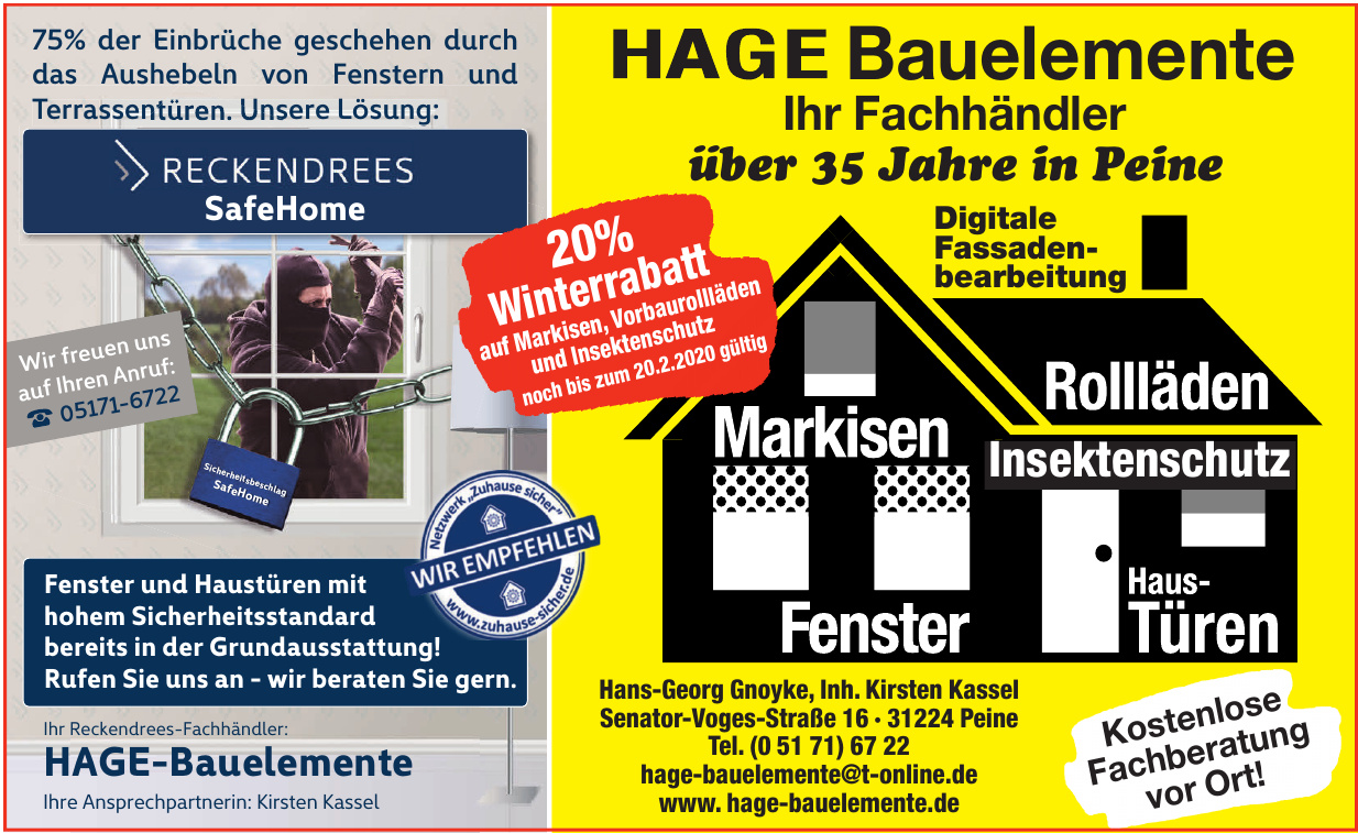 HAGE-Bauelemente HAGE-Bauelemente