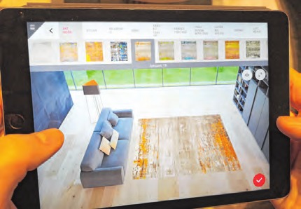 Selbst exklusive Designer-Teppiche können vor dem Kauf virtuell Böden zieren. Augmented Reality macht es möglich. JAN KATH/STILWERK