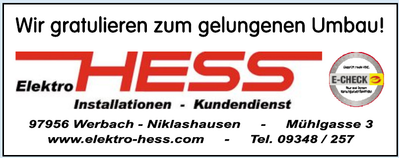 Hess - Elektro - Installationen - Kundendienst